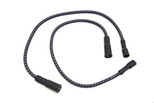 Load image into Gallery viewer, Sumax Black with Blue Tracer 7mm Spark Plug Wire Set