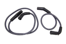 Load image into Gallery viewer, Sumax Black with Blue Tracer 7mm Spark Plug Wire Set