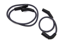 Load image into Gallery viewer, Sumax Black with Blue Tracer 7mm Spark Plug Wire Set