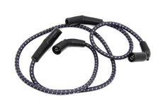 Load image into Gallery viewer, Sumax Black with Blue Tracer 7mm Spark Plug Wire Set