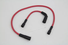 Load image into Gallery viewer, Sumax Red with Black Tracer 7mm Spark Plug Wire Set