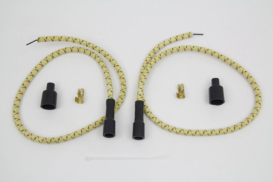 Sumax Yellow with Black & Red Tracer 7mm Spark Plug Wire Set
