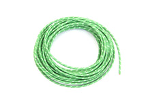 Load image into Gallery viewer, Green 25' Cloth Covered Wire