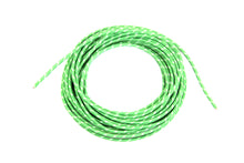 Load image into Gallery viewer, Green 25' Cloth Covered Wire