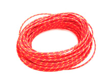 Load image into Gallery viewer, Red with Yellow Dot 25' Braided Wire
