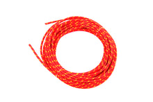 Load image into Gallery viewer, Red with Yellow Dot 25' Braided Wire
