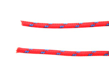 Load image into Gallery viewer, Red with Blue Dot 25' Braided Wire
