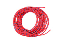 Load image into Gallery viewer, Red with Blue Dot 25' Braided Wire