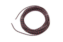 Load image into Gallery viewer, Black with Red Dot 25' Braided Wire