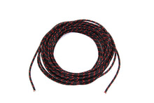 Load image into Gallery viewer, Black with Red Dot 25' Braided Wire