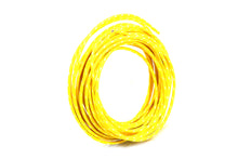 Load image into Gallery viewer, Yellow with White Dot 25' Braided Wire