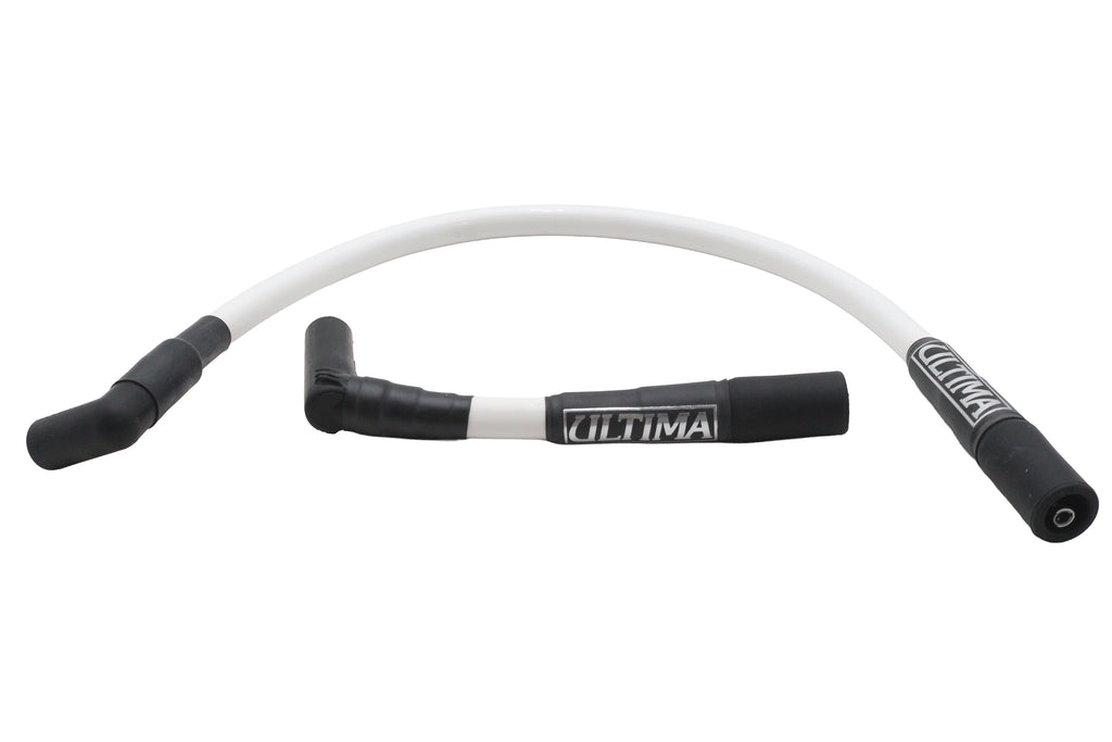 Ultima 8mm High Performance Spark Plug Wire Set White