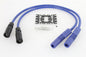 Accel 8mm S/S Spiral Core Ignition Wire Set Blue