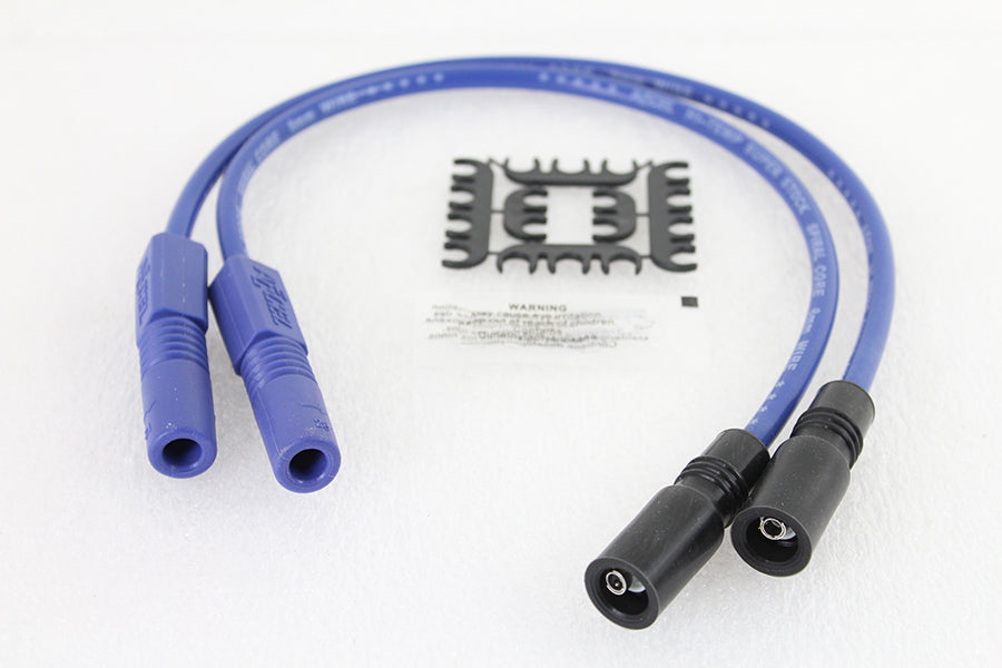 Accel 8mm S/S Spiral Core Ignition Wire Set Blue