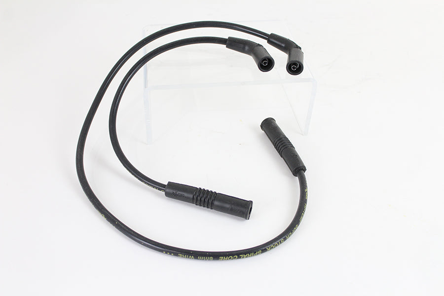 Accel 8mm S/S Spiral Core Ignition Wire Set Black