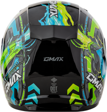 Load image into Gallery viewer, Youth Gm 49y Charge Helmet Black/Blue/Green Ym