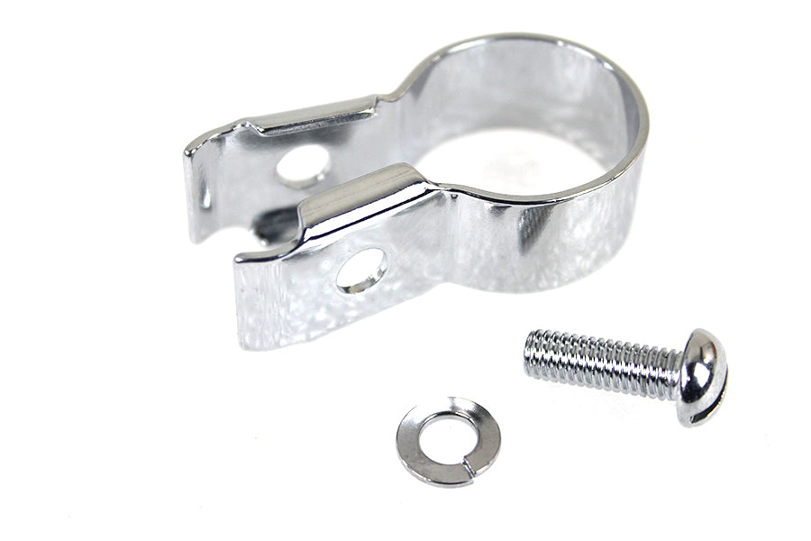 Front Brake Cable Handlebar Clip Chrome