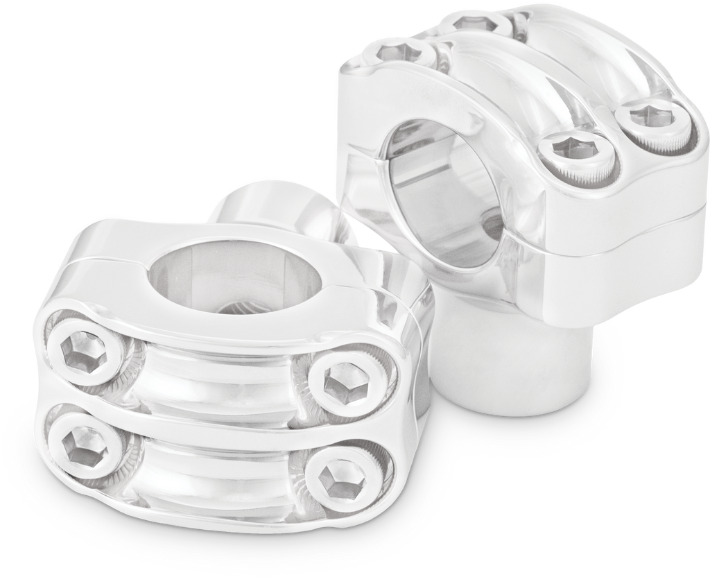 Reaper 1 1/2" Risers 1" Bar Set   Chrome