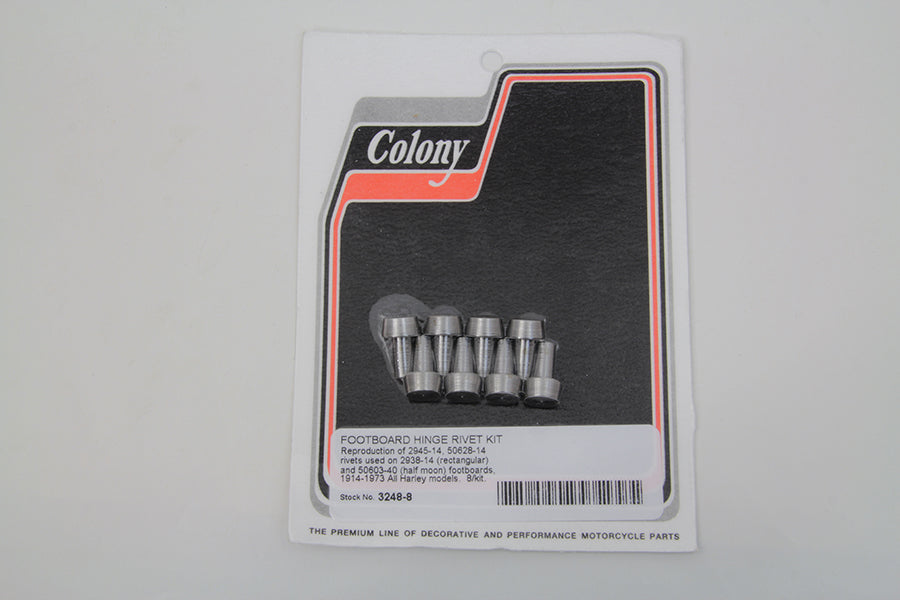 Footboard Hinge Rivet Kit