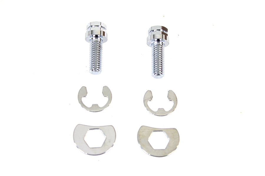 Exhaust Pipe Locking Bolt Mounting Kit Chrome