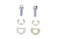 Exhaust Pipe Locking Bolt Mounting Kit Chrome