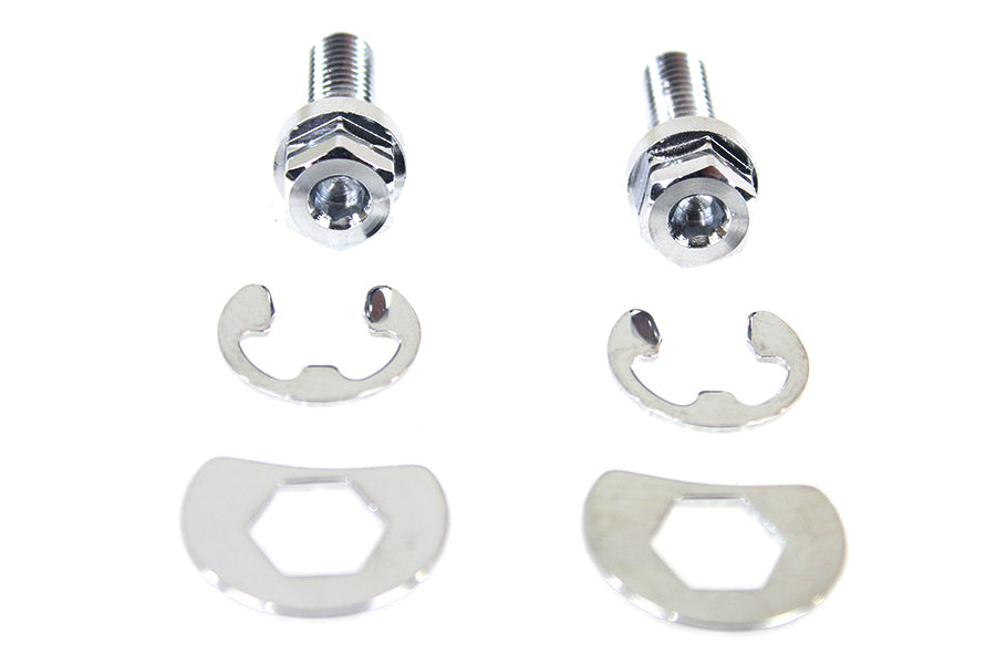 Exhaust Pipe Locking Bolt Mounting Kit Chrome