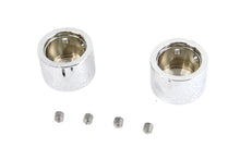 Load image into Gallery viewer, Domed Front Axle Cover Set Chrome Plated