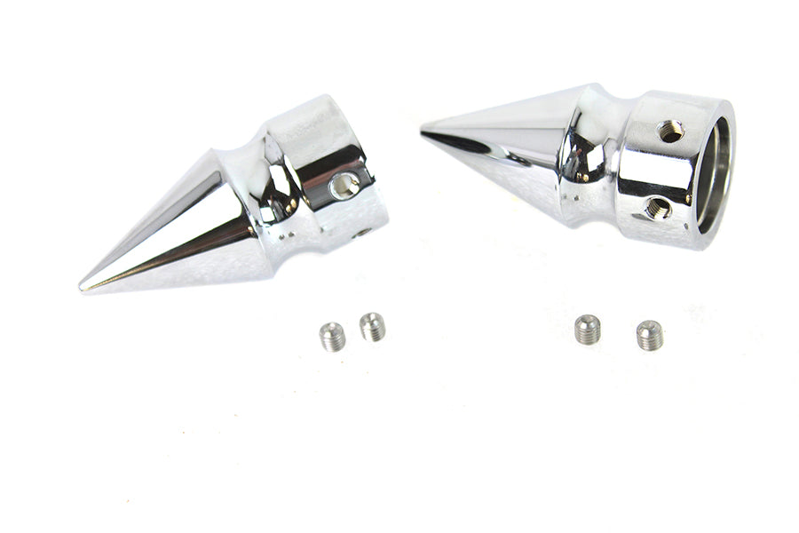 Front Axle Cover Set Pike Style Chrome Plated