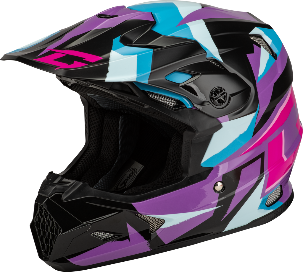 Mx 96 Splinter Helmet Black/Purple/Blue 2x