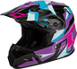 Mx 96 Splinter Helmet Black/Purple/Blue Lg