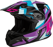 Load image into Gallery viewer, Mx 96 Splinter Helmet Black/Purple/Blue Sm