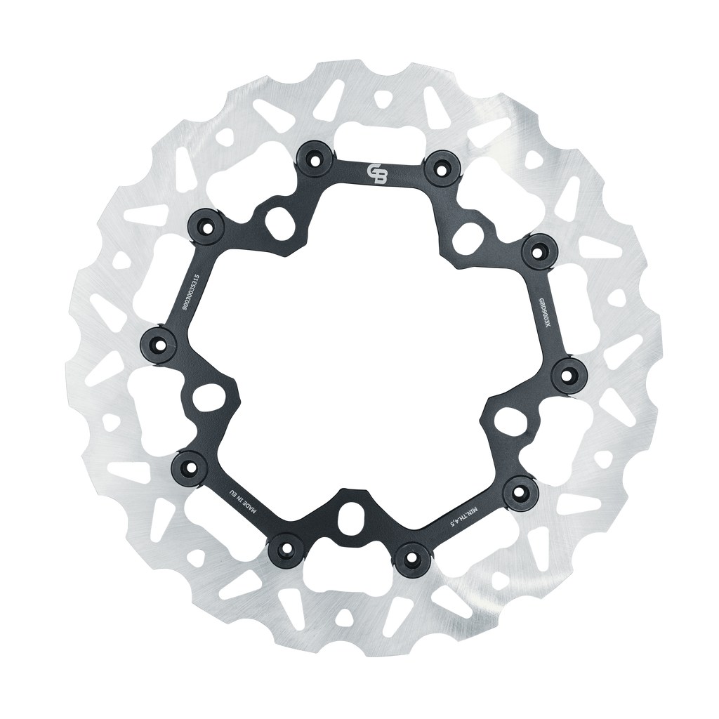 GBRAKES 12.5-inch wide mount rotor for brakes, shown with detailed metal surface and mounting holes.