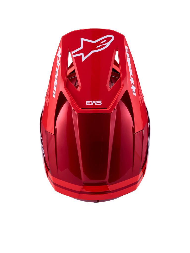 S M3 Radium Helmet Ece06/Dot Red Mot/Red Fl/Wht Gl Sm