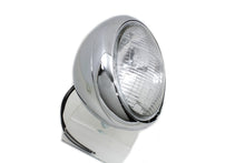 Load image into Gallery viewer, Chrome Replica 7 inch Round Headlamp 6 Volt