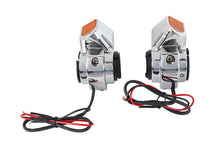 Load image into Gallery viewer, Chrome Front Turn Signal Marker Lamp Set