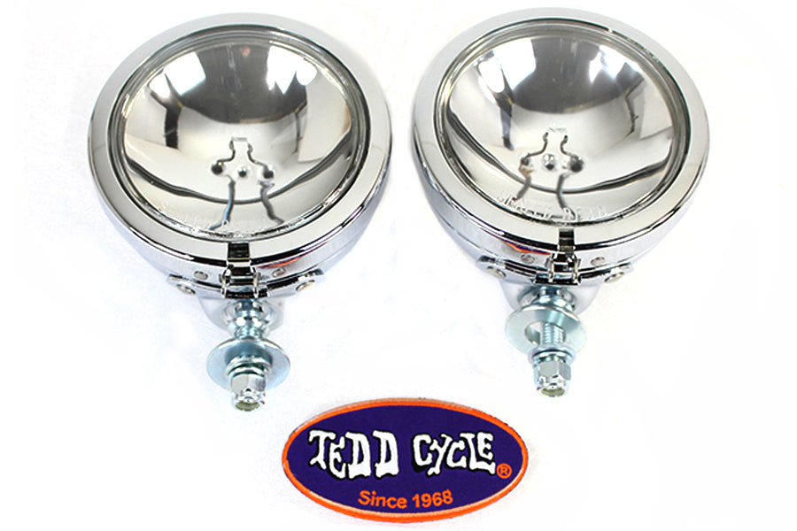 Chrome Spotlamp Assembly Set
