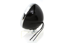 Load image into Gallery viewer, Black Replica 7 inch Round Headlamp 6 Volt
