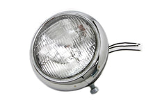 Load image into Gallery viewer, Black Replica 7 inch Round Headlamp 6 Volt