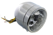 Load image into Gallery viewer, 4 inch Round Diamond Cut Style Headlamp Chrome