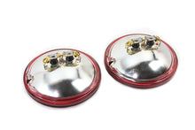 Load image into Gallery viewer, Red 4-1/2 inch 12 Volt Sealed Beam Spotlamp Set