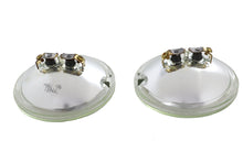 Load image into Gallery viewer, Clear 4-1/2 inch 6 Volt Sealed Beam Spotlamp Bulb Set