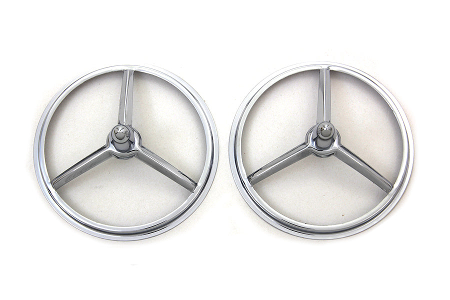 4-1/2 inch Chrome Bullet Style Spotlamp Trim