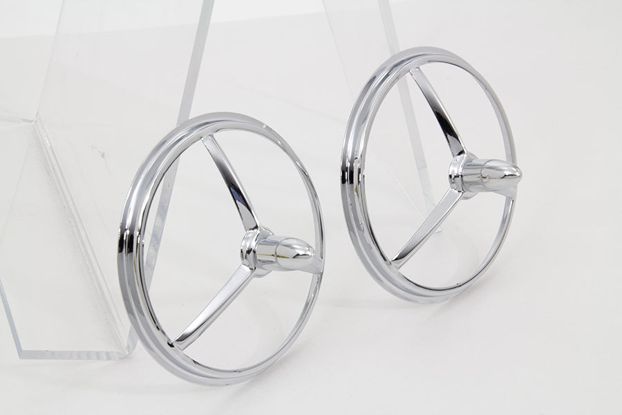 4-1/2 inch Chrome Bullet Style Spotlamp Trim