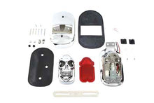 Load image into Gallery viewer, Chrome Tombstone Tail Lamp Kit with Skull Grill