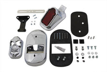 Load image into Gallery viewer, Chrome Tombstone Tail Lamp Kit with Skull Grill