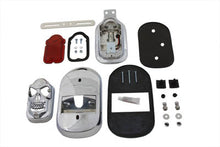 Load image into Gallery viewer, Chrome Tombstone Tail Lamp Kit with Skull Grill