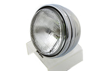 Load image into Gallery viewer, 5-3/4 inch Round Stock Type Chrome Headlamp