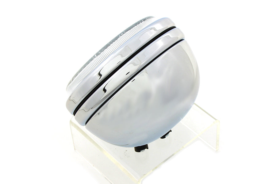 5-3/4 inch Round Stock Type Chrome Headlamp