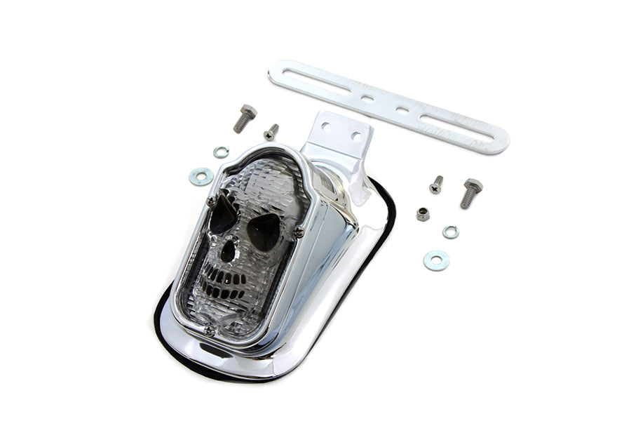 Skull Face Tombstone Tail Lamp Clear Lens