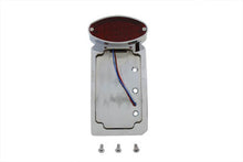 Load image into Gallery viewer, Chrome Cateye LED Tail Lamp License Plate Assembly